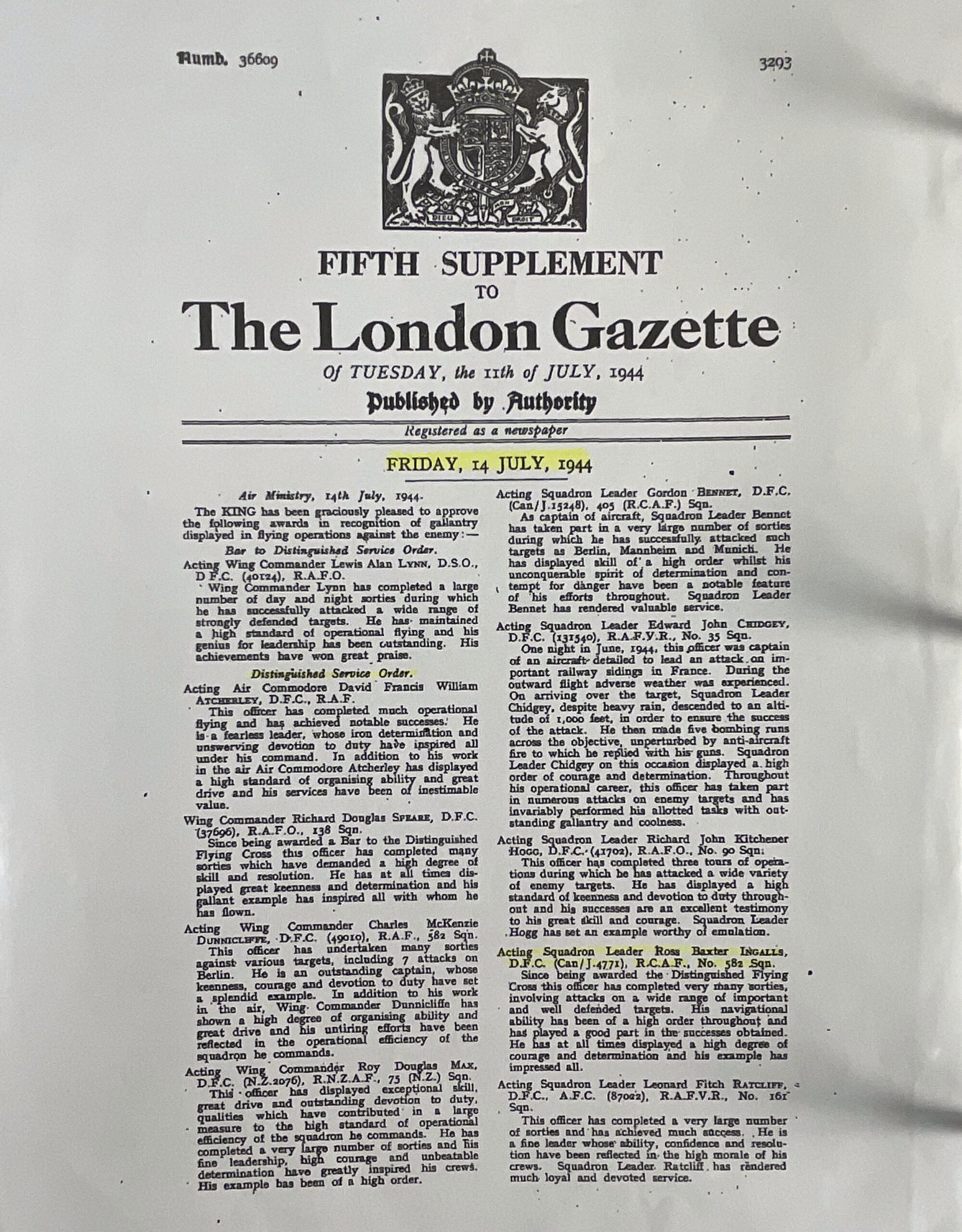 WW2 Canadian RCAF DSO DFC Log Book Pathfinder Medal Group With Research WW2 Canadian RCAF DSO DFC Log Book Pathfinder Medal Group With Research