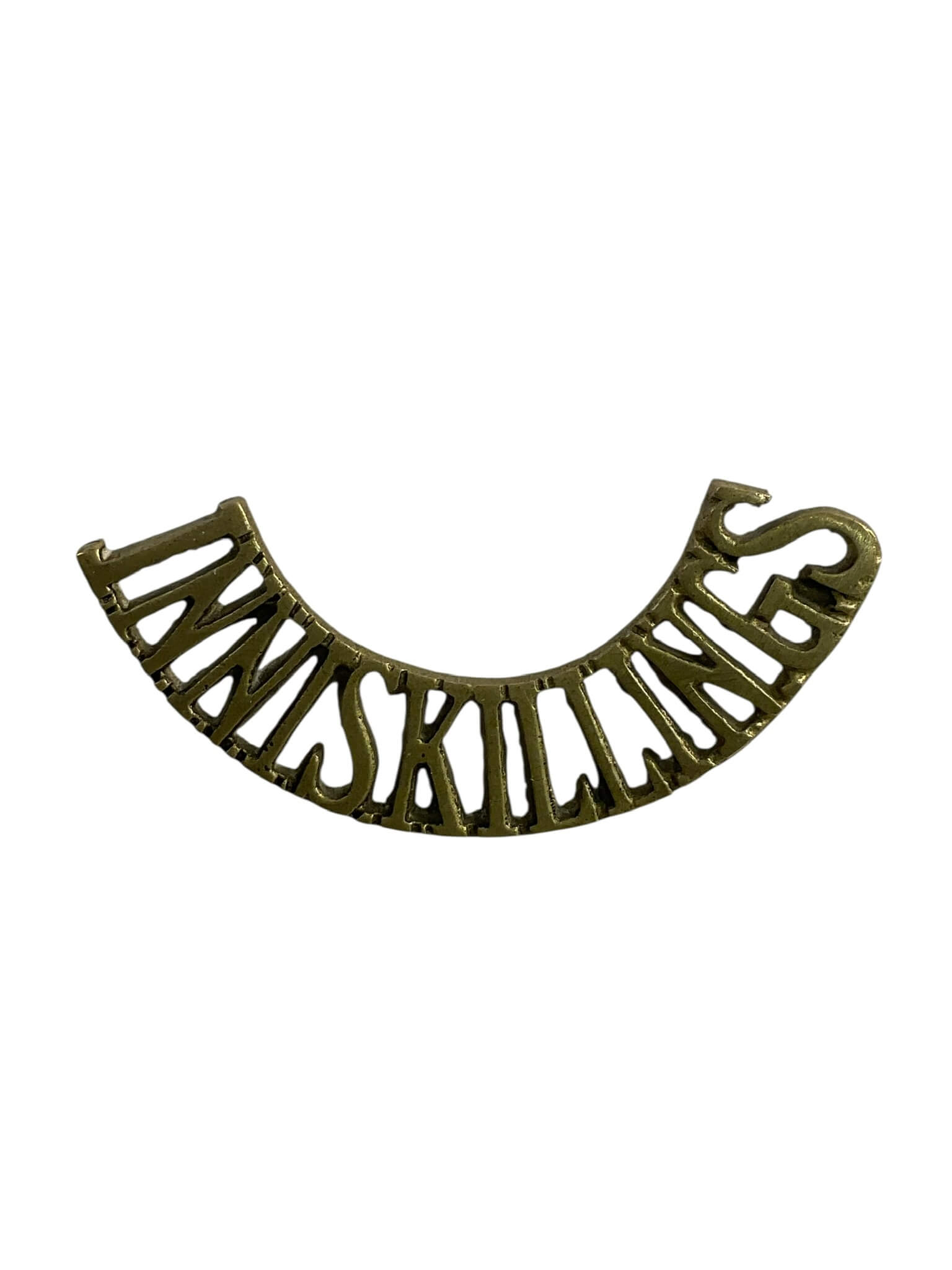 WW1 British BEF Inniskillings Shoulder Title Insignia Single WW1 British BEF Inniskillings Shoulder Title Insignia Single