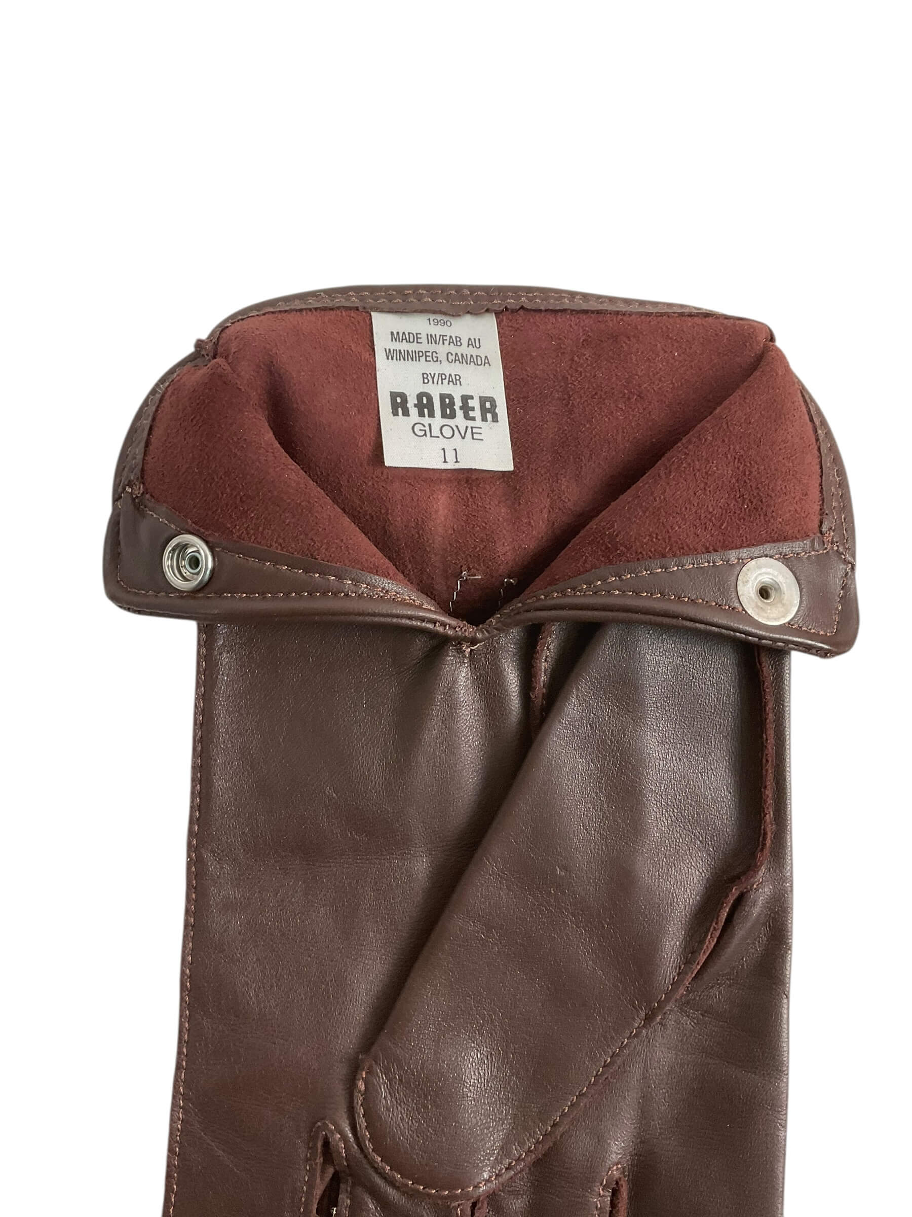 Royal Canadian Mounted Police RCMP Brown Gloves Size 11 Dated 1990 Royal Canadian Mounted Police RCMP Brown Gloves Size 11 Dated 1990