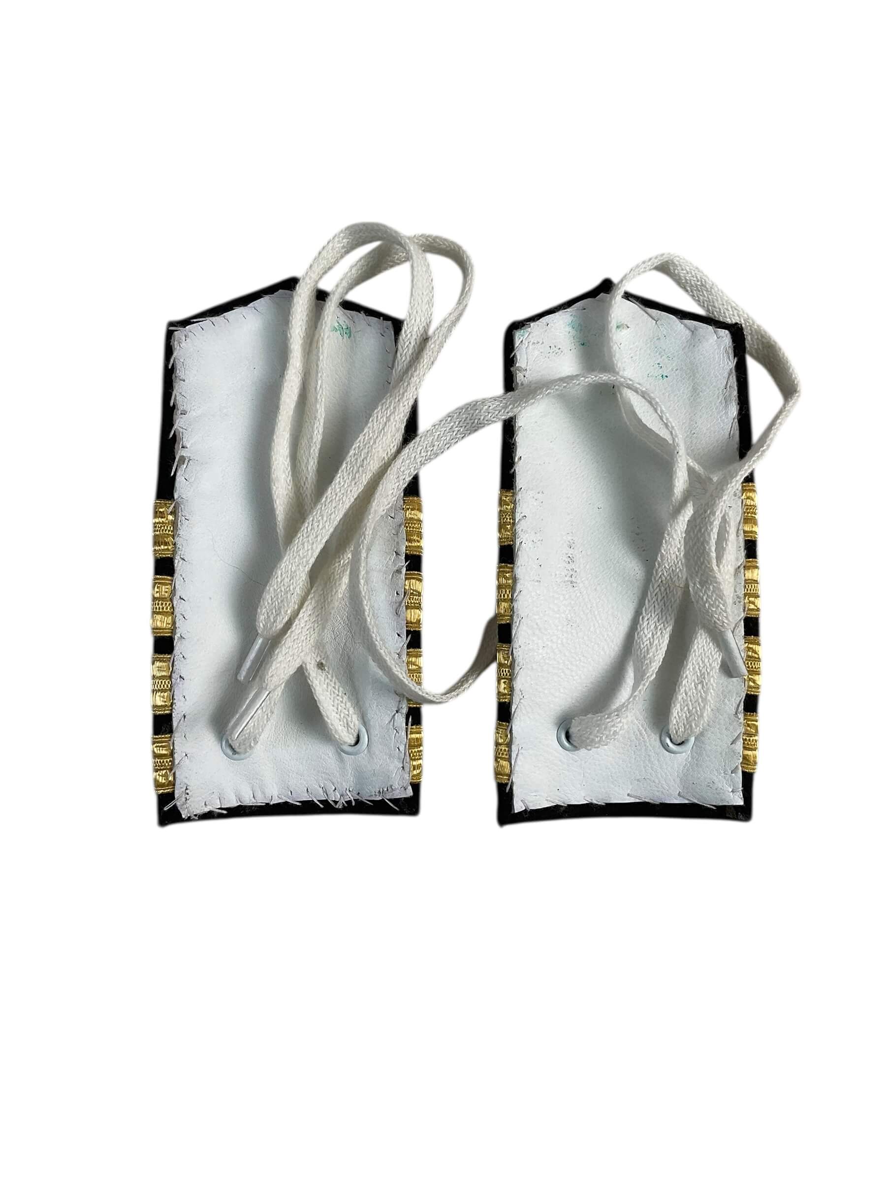 Canadian RCN Navy Captain Shoulder Boards Insignia Pair Canadian RCN Navy Captain Shoulder Boards Insignia Pair