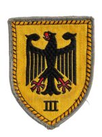 West German Army Bundeswehr 3 Corps Patch West German Army Bundeswehr 3 Corps Patch