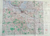WW2 British War Office Map of Bremen Germany 1944 Dated 25" X 34"