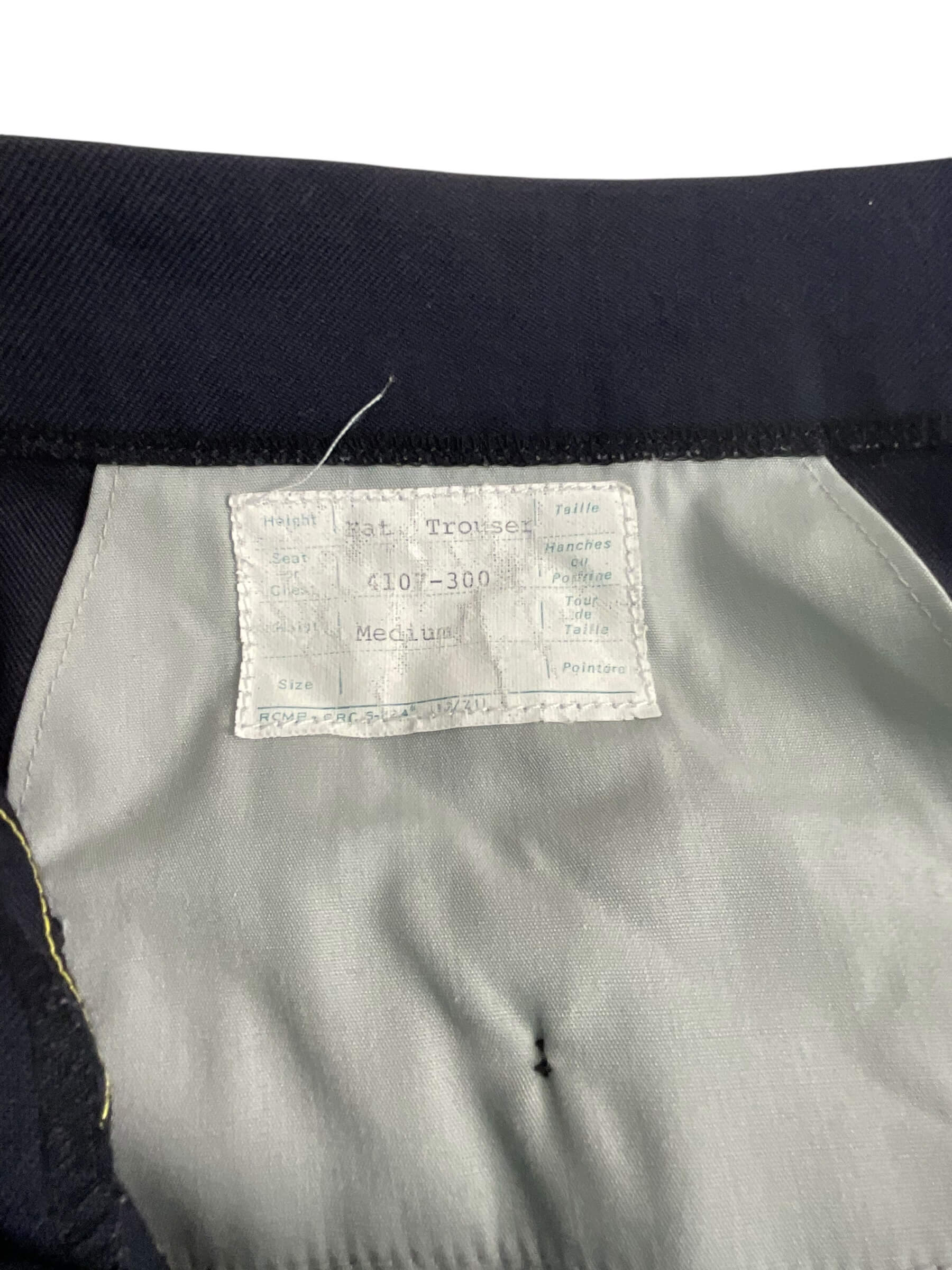 Royal Canadian Mounted Police RCMP Maternity Pants Trousers Cotton Stripe Size Medium Royal Canadian Mounted Police RCMP Maternity Pants Trousers Cotton Stripe Size Medium