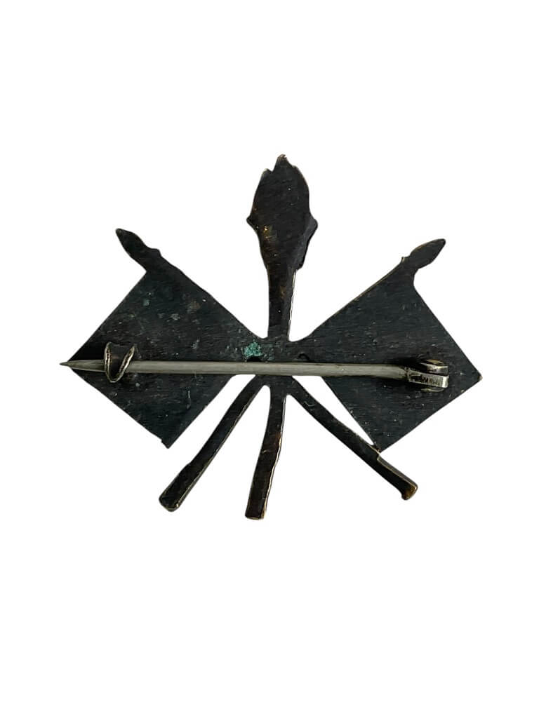 WW1 US AEF Signals Officers Collar Insignia Single WW1 US AEF Signals Officers Collar Insignia Single