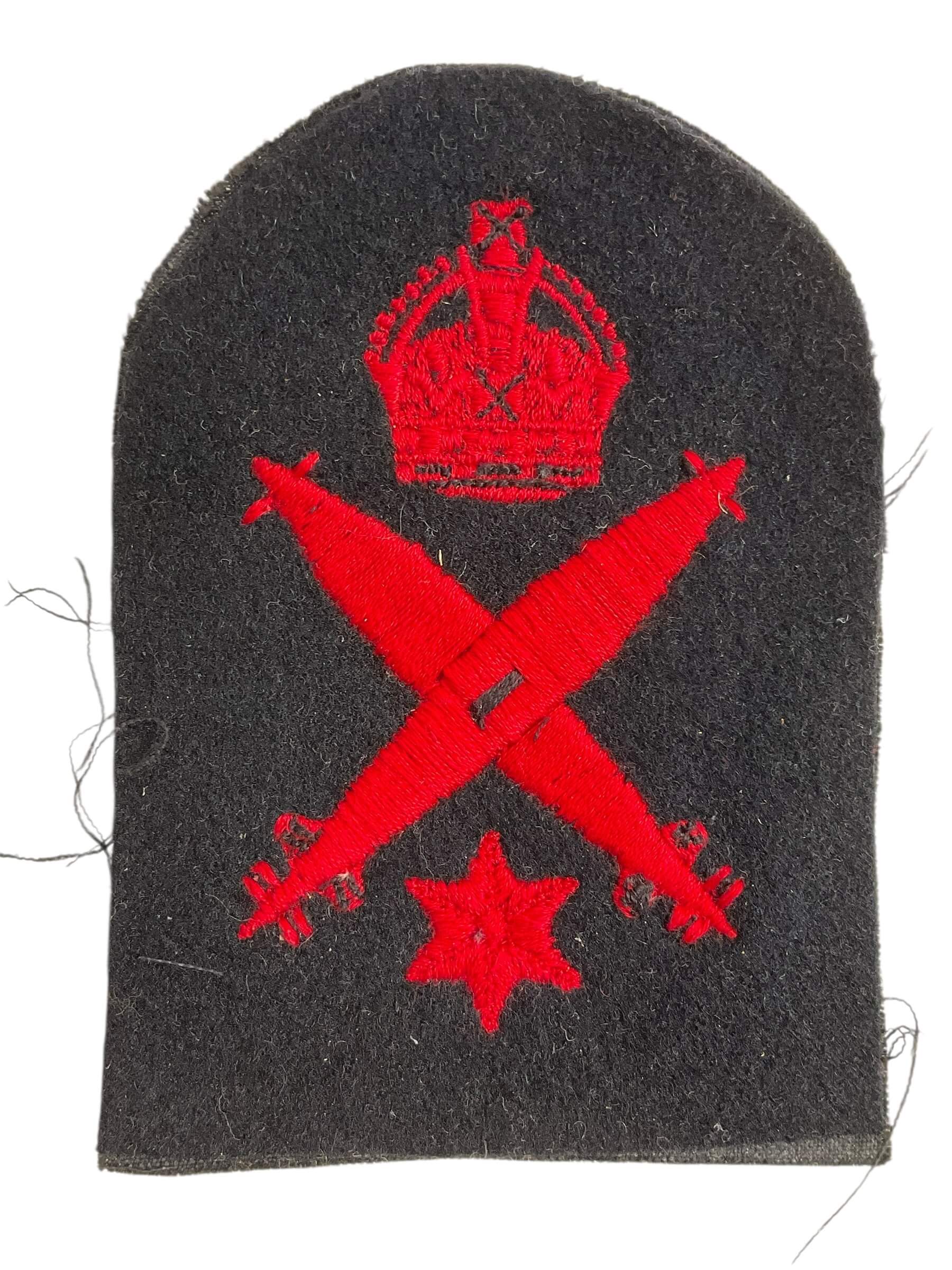 WW2 Canadian RCN Navy Torpedo Gunner Mate Trade Patch WW2 Canadian RCN Navy Torpedo Gunner Mate Trade Patch