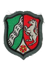 West German Nordhein-Westfalen State Polizei Police Shoulder Patch Vintage