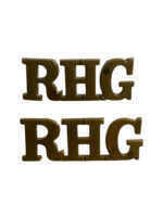 WW1 British BEF Royal Horse Guards Shoulder Titles Insignia Pair WW1 British BEF Royal Horse Guards Shoulder Titles Insignia Pair