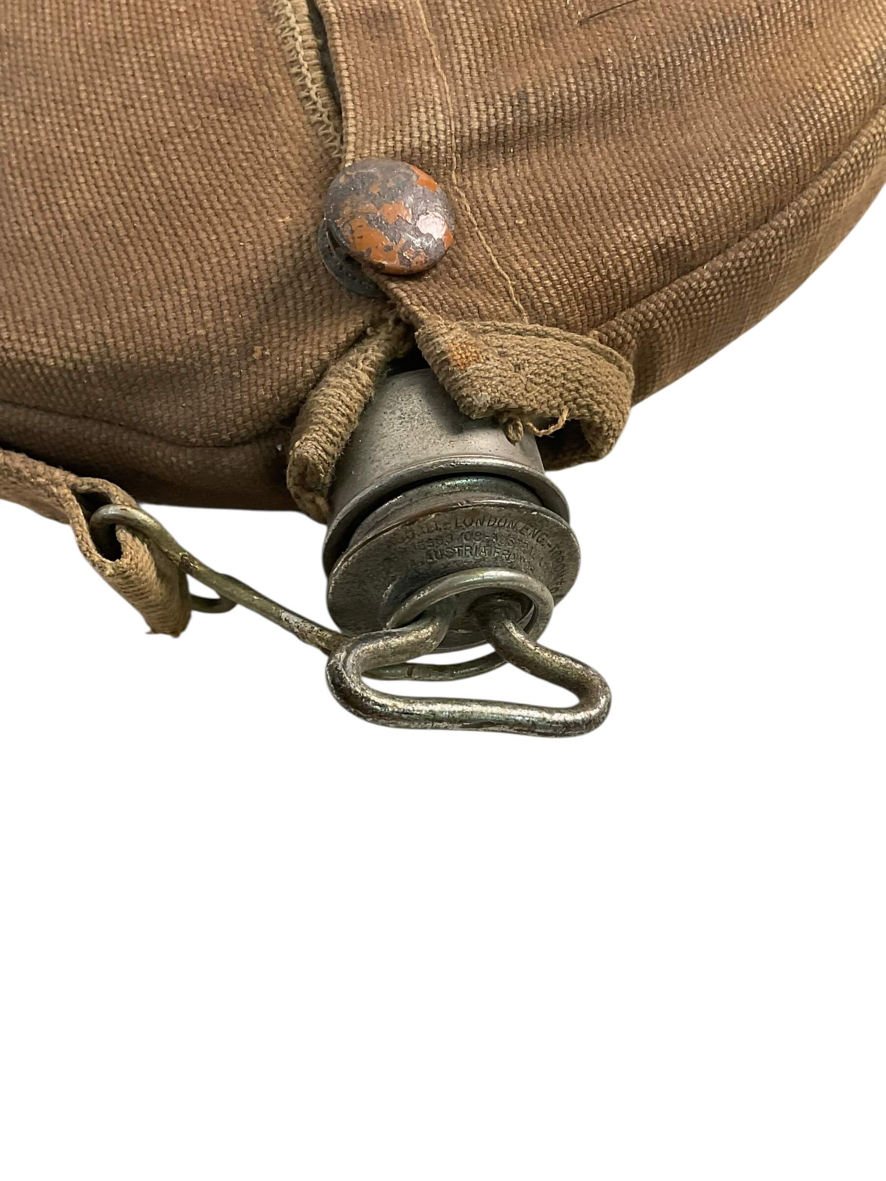 WW1 Canadian CEF Private Purchase Officers Canteen With Cover WW1 Canadian CEF Private Purchase Officers Canteen With Cover