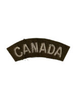 WW2 Canadian Army CANADA British Made Nationality Title Insignia Single