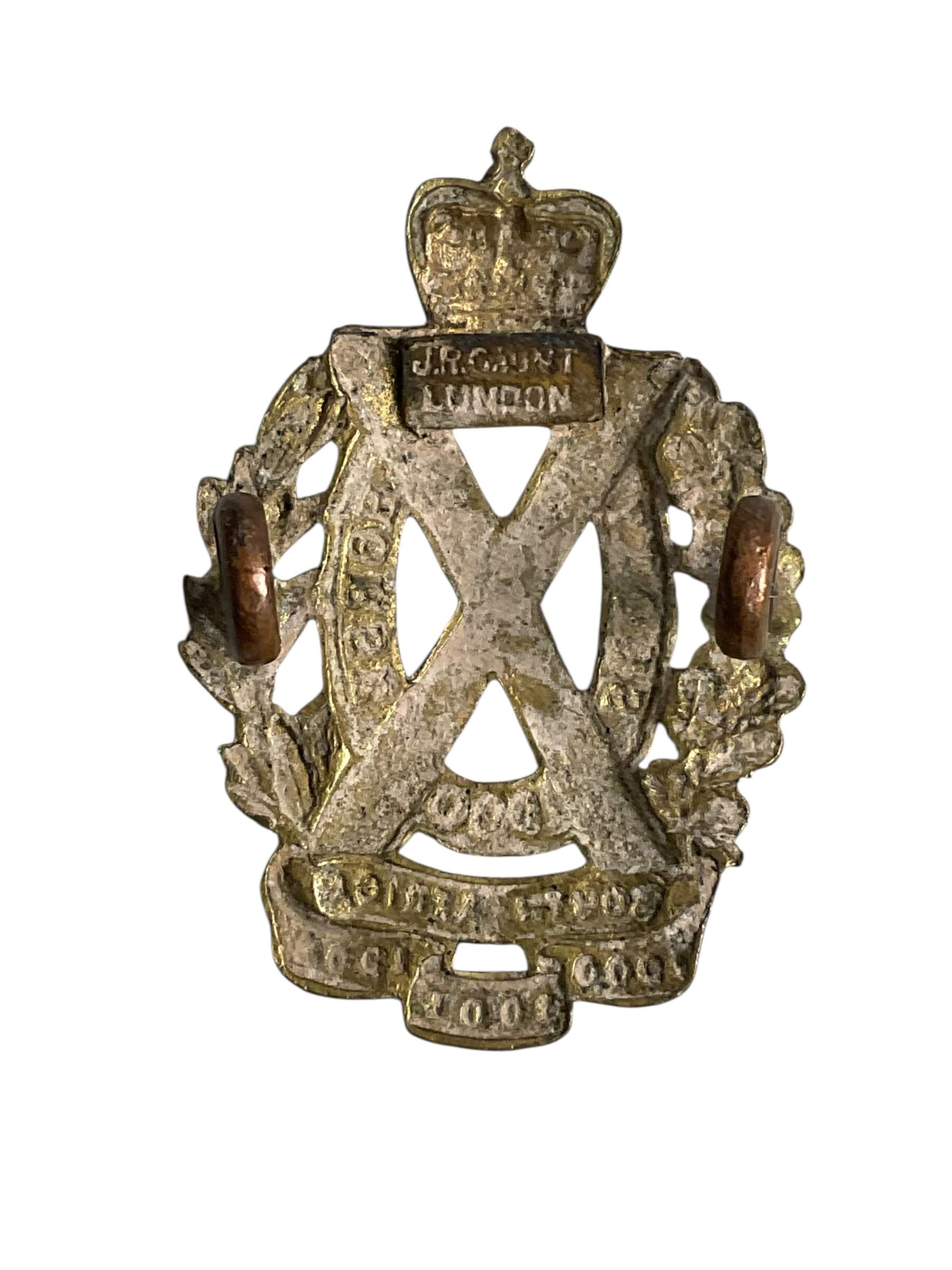 WW1 British BEF 2nd Scottish Horse Collar Insignia Single WW1 British BEF 2nd Scottish Horse Collar Insignia Single