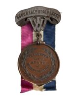 US Civil War West Virginia Honorably Discharged Named Francis Riley Full Size Medal US Civil War West Virginia Honorably Discharged Named Francis Riley Full Size Medal