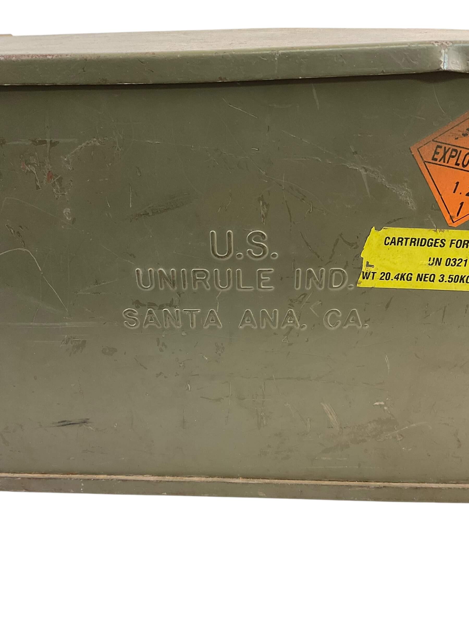 US Army Steel Foot Locker Box 29" X 13 1/2" X 11" EMPTY US Army Steel Foot Locker Box 29" X 13 1/2" X 11" EMPTY