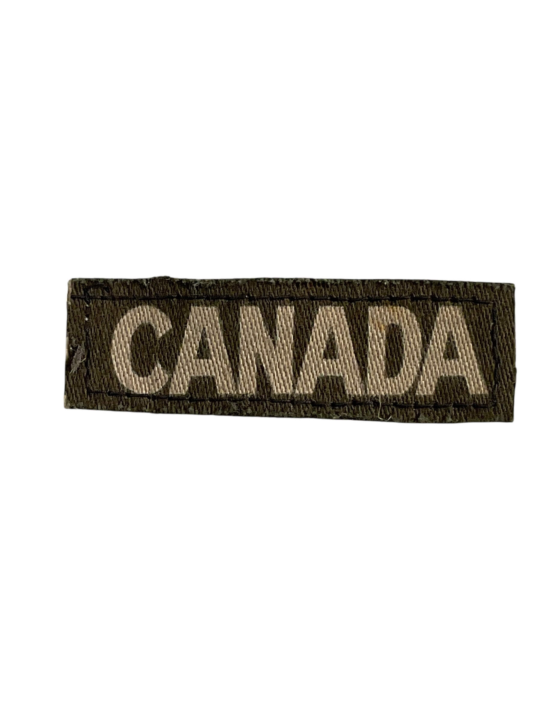 WW2 Canadian CANADA Canvas Shoulder Title Insignia Single WW2 Canadian CANADA Canvas Shoulder Title Insignia Single