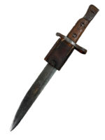 WW1 Canadian Ross Rifle Bayonet With Partial Scabbard