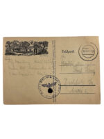 WW2 German Postcard Dated 1942 Infantry Officers School Dresden 4" X 6" (1)