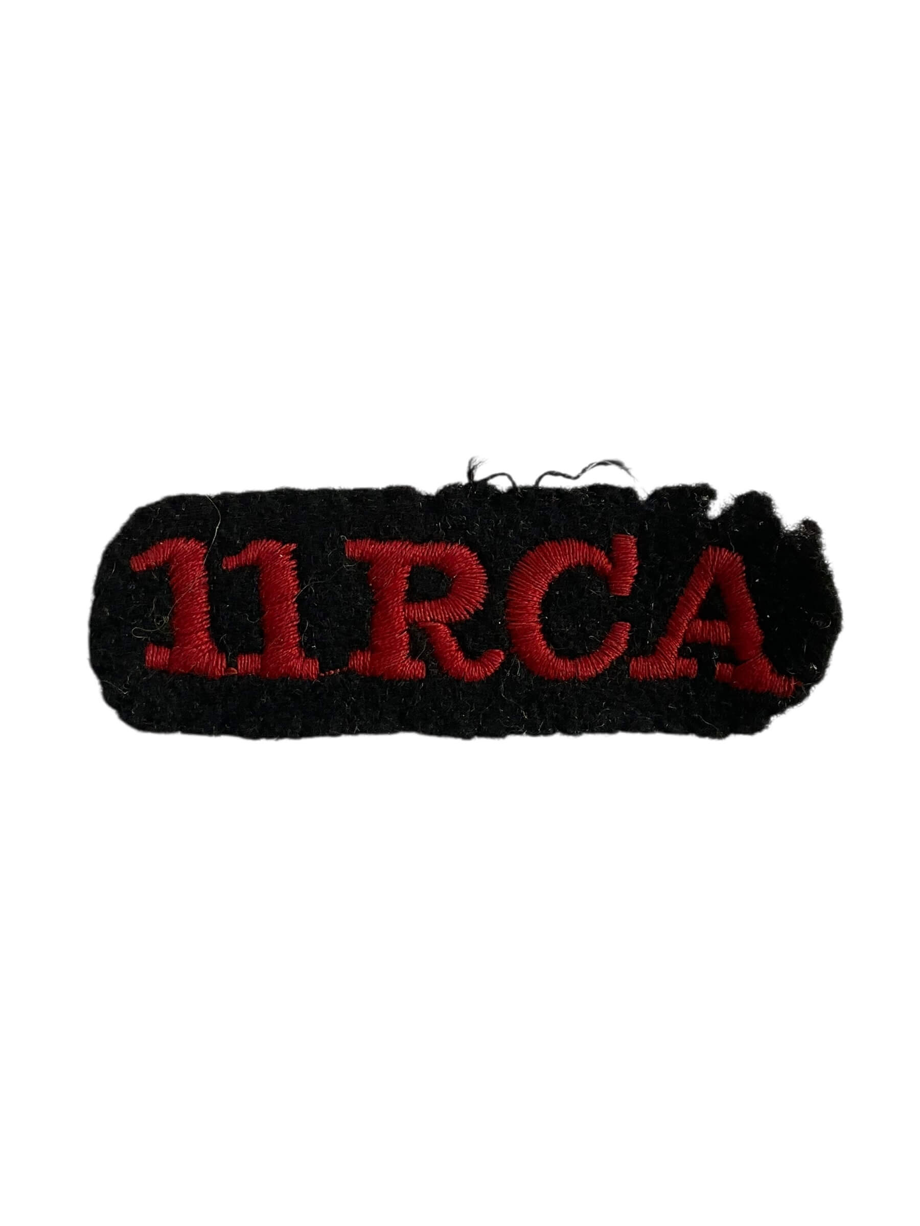 WW2 Canadian 11th RCA Shoulder Title Insignia Single WW2 Canadian 11th RCA Shoulder Title Insignia Single