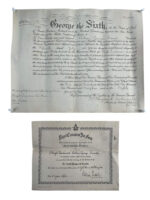 WW2 Canadian RCAF Officers Commission and Certificate of Apprecation