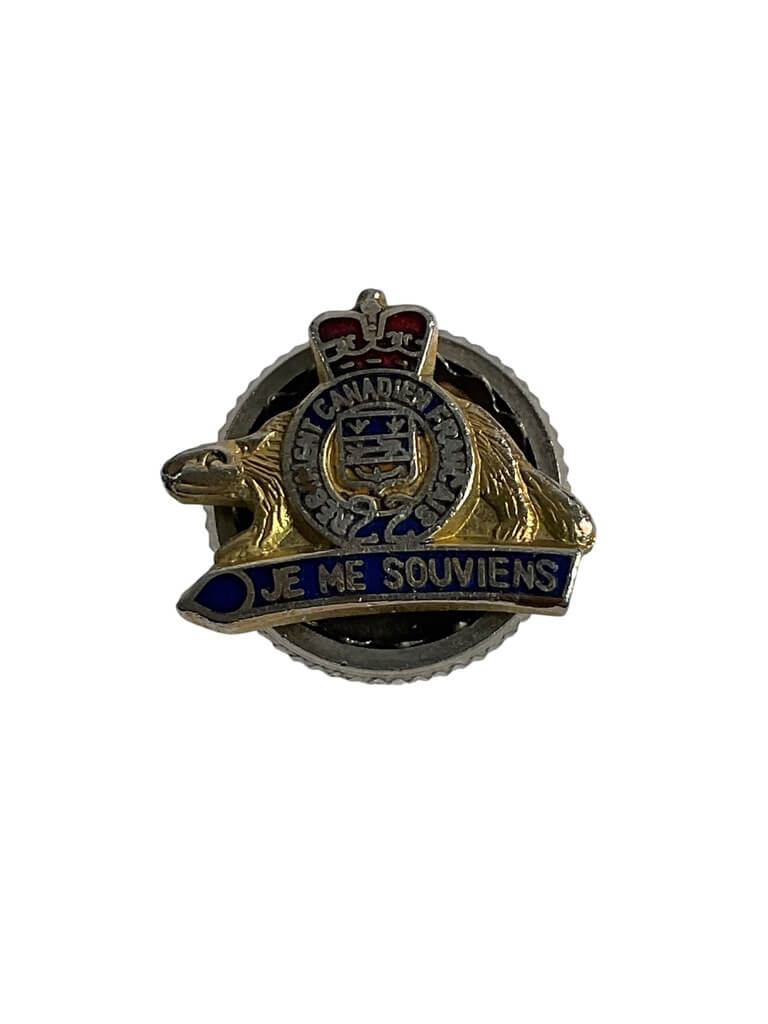 Canadian Forces R22E Vandoos Lapel Badge (1) Canadian Forces R22E Vandoos Lapel Badge (1)
