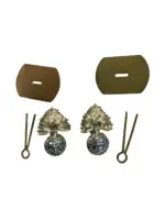 British Northumberland Fusiliers Brigade Staybright Collars Insignia Pair British Northumberland Fusiliers Brigade Staybright Collars Insignia Pair