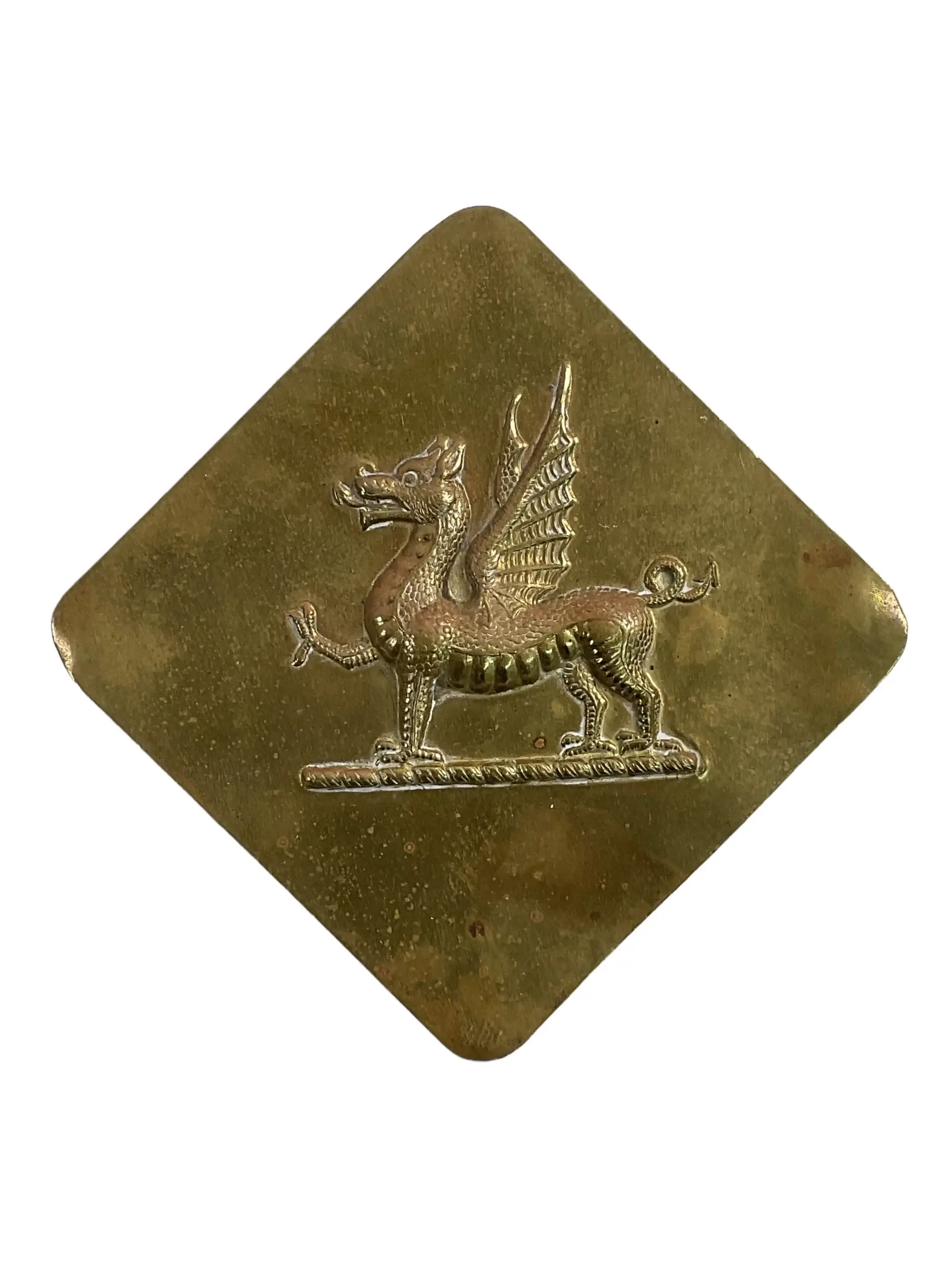 British Royal Welsh Fusiliers Cross Belt Plate British Royal Welsh Fusiliers Cross Belt Plate