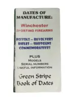 US Green Stripe Book of Dates Winchester Sporting Firearms Used Softcover Reference Book