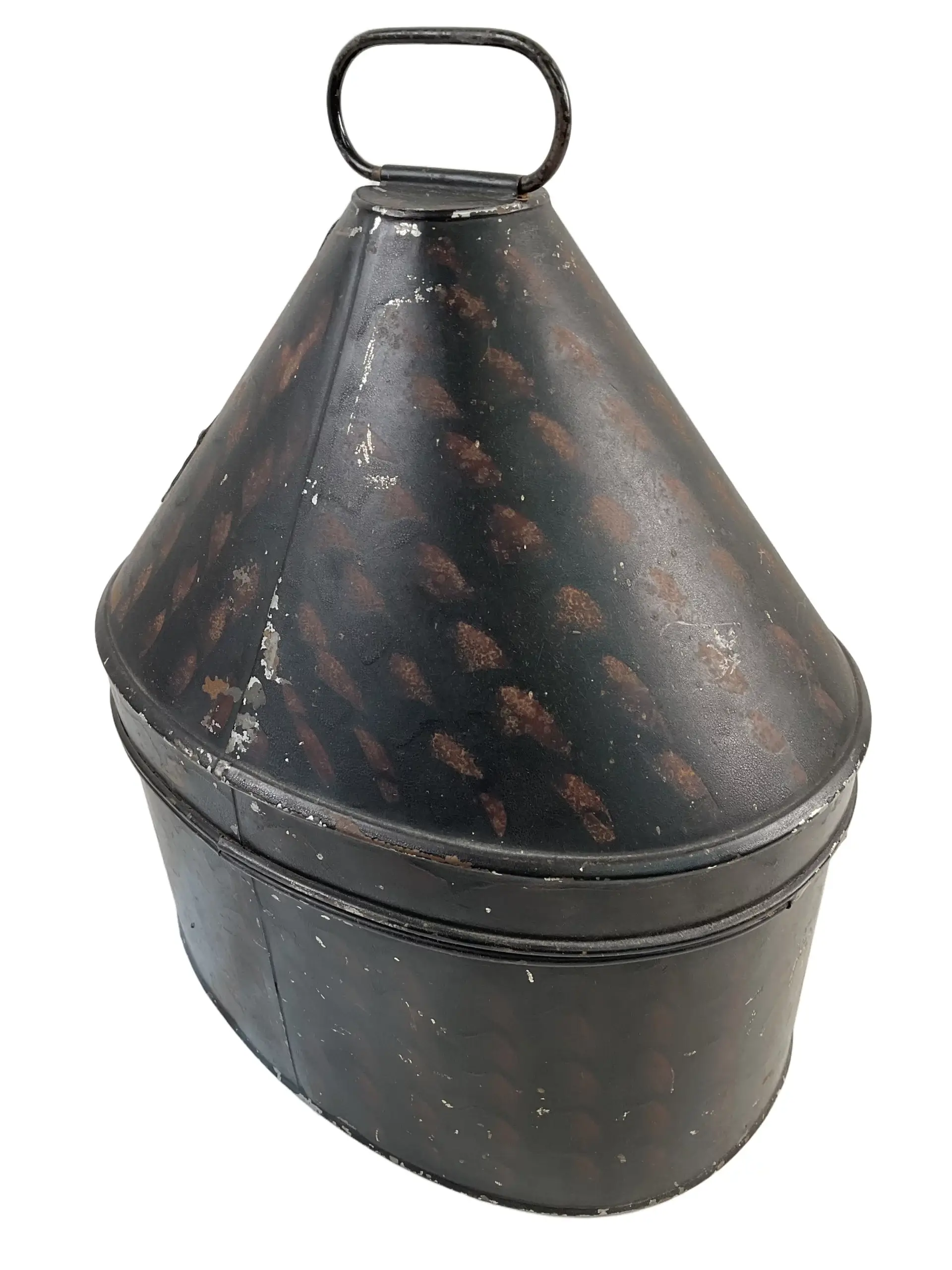 Pre WW1 British Officers Home Service Worcestershire Regiment Helmet Carrier Tin Pre WW1 British Officers Home Service Worcestershire Regiment Helmet Carrier Tin