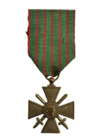 WW1 French France Croix Du Guerre 1914 to 1918 Full Size Medal