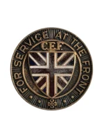 WW1 Canadian CEF Service at the Front Lapel Pin Later Replacement WW1 Canadian CEF Service at the Front Lapel Pin Later Replacement