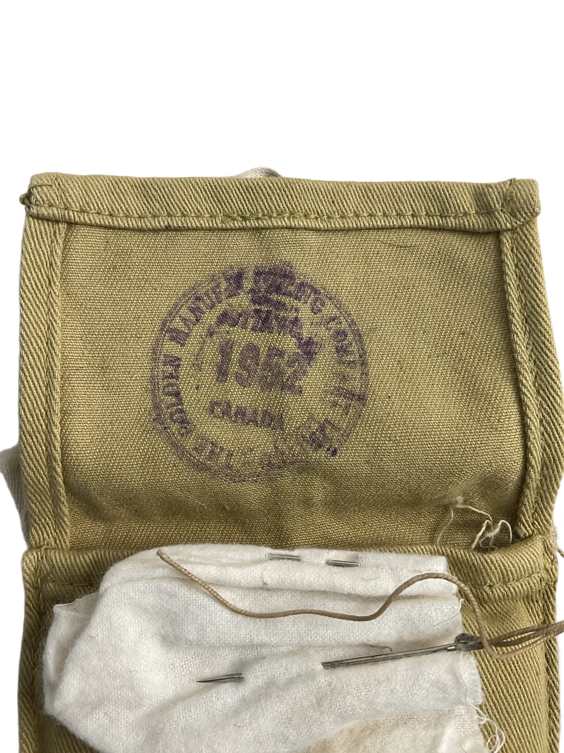 Canadian Army Korean War Housewife With Contents Dated 1952 Canadian Army Korean War Housewife With Contents Dated 1952