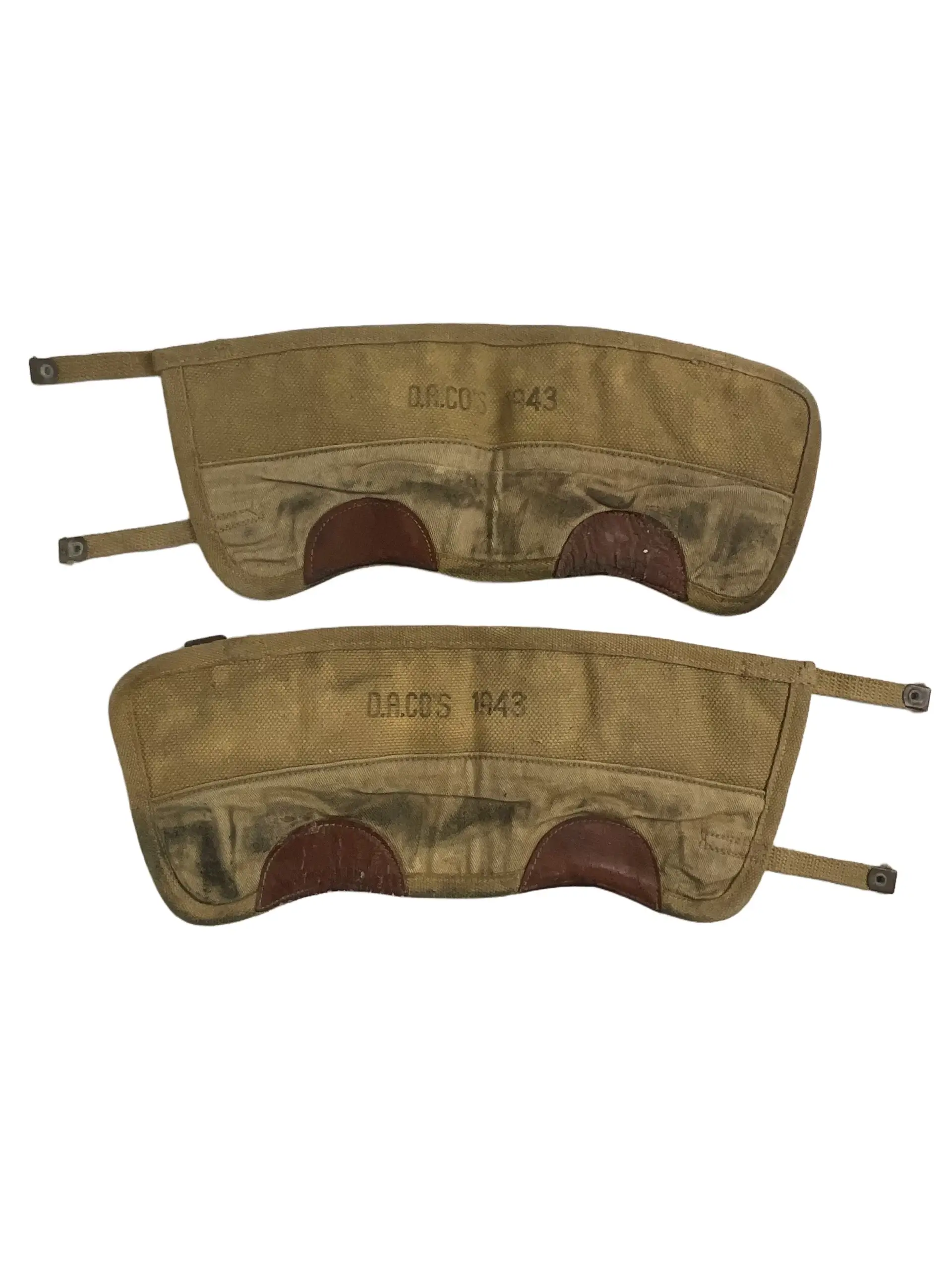 WW2 British Army Gaiters 1943 Dated WW2 British Army Gaiters 1943 Dated