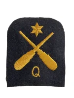 WW2 Canadian RCN Navy Gunnery Quarter Rating 2nd Class Trade Patch
