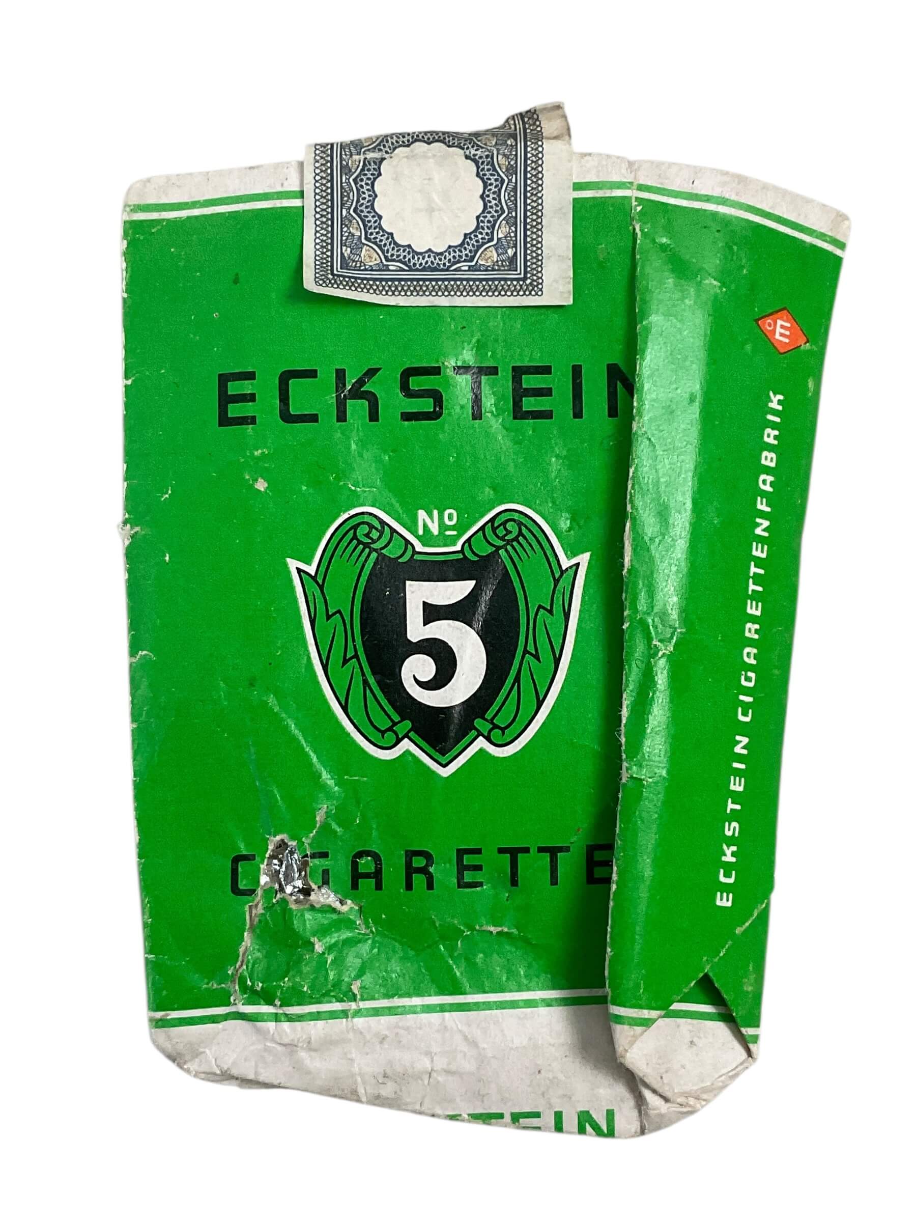 WW2 German Eckstein Cigarette Package EMPTY WW2 German Eckstein Cigarette Package EMPTY