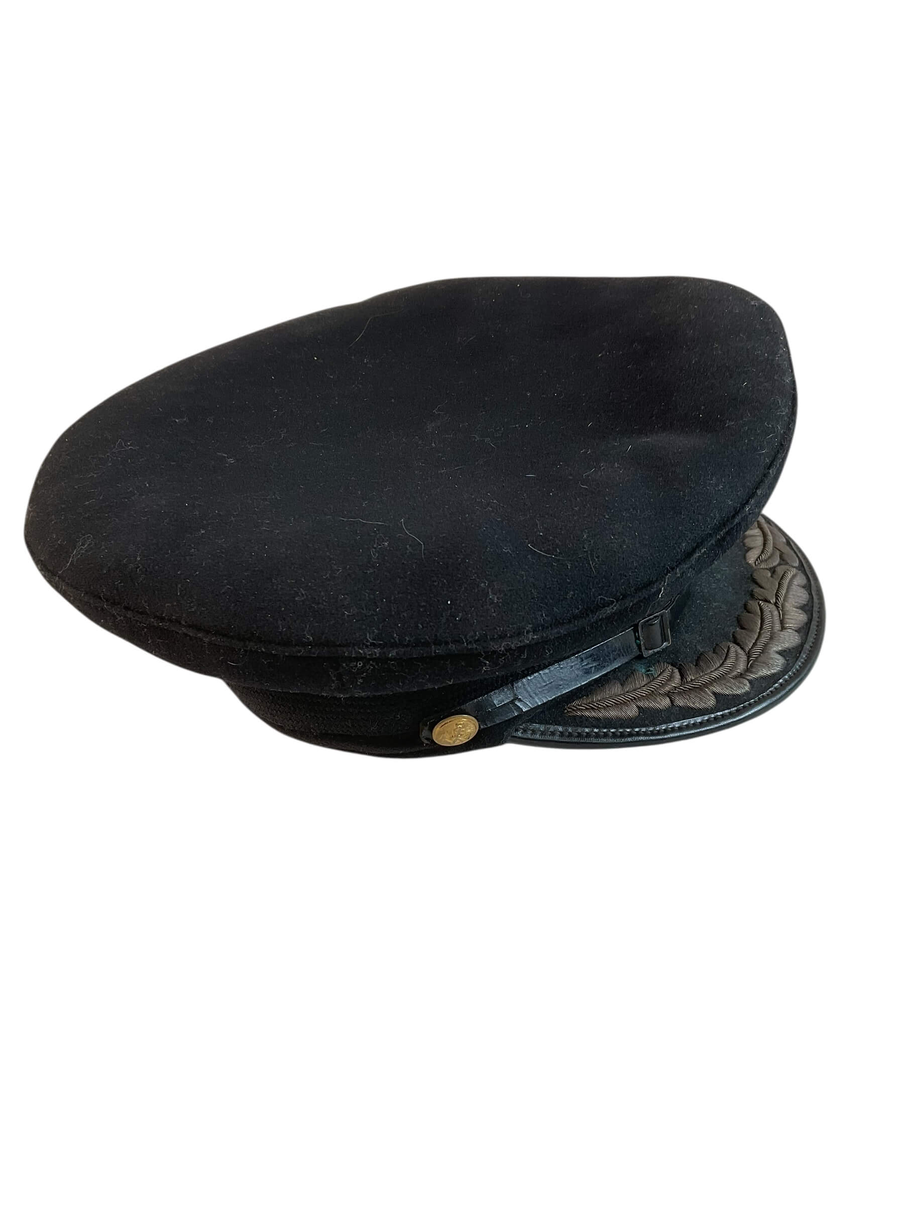 WW2 British Royal Navy Captains Peak Cap Hat Size 7 1/4 WW2 British Royal Navy Captains Peak Cap Hat Size 7 1/4