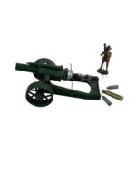 WW1 British BEF Howitzer Britains LTD With Projectiles and Figure WW1 British BEF Howitzer Britains LTD With Projectiles and Figure