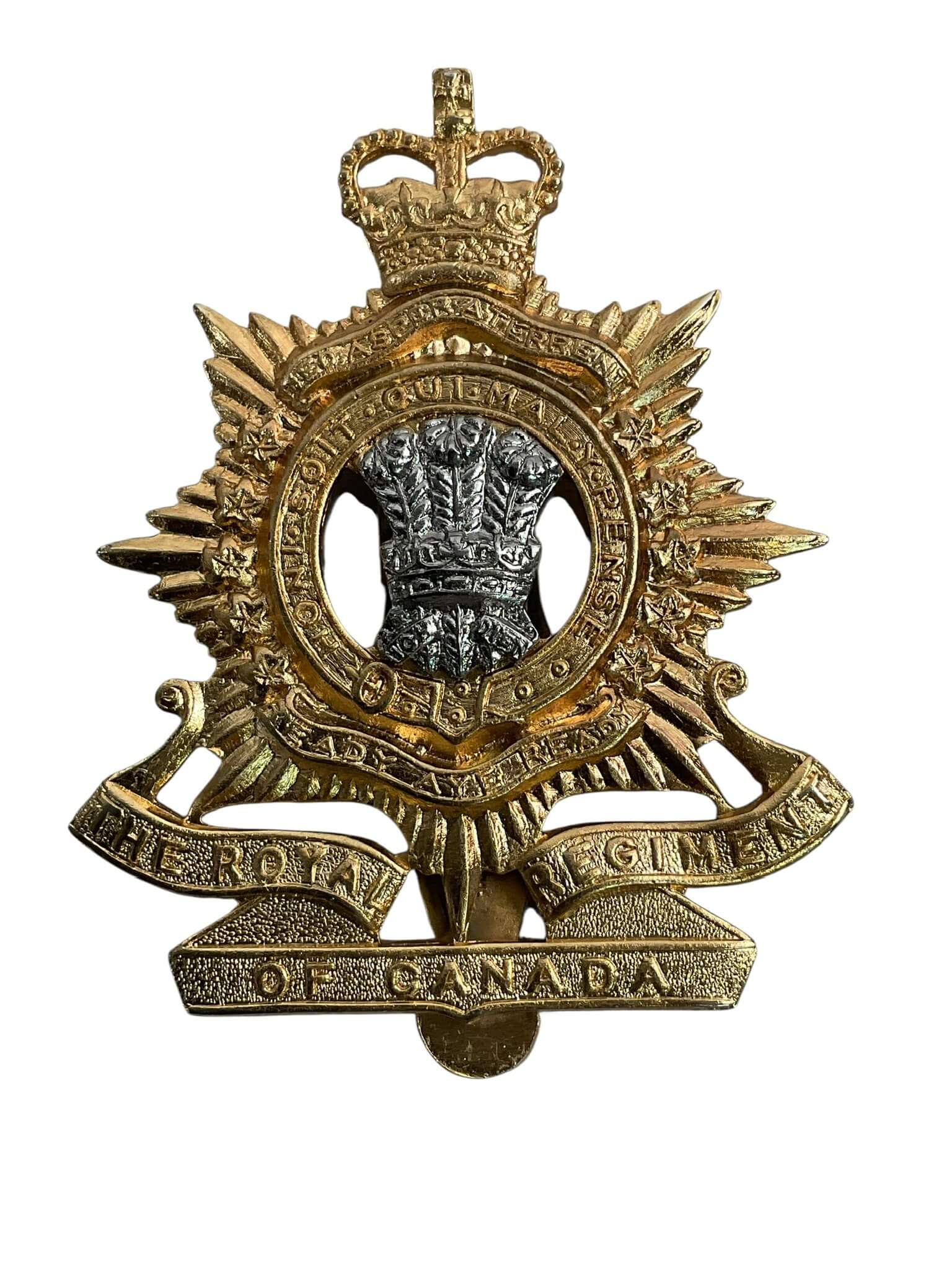 Canadian Forces The Royal Regiment of Canada Cap Badge With Slider Canadian Forces The Royal Regiment of Canada Cap Badge With Slider