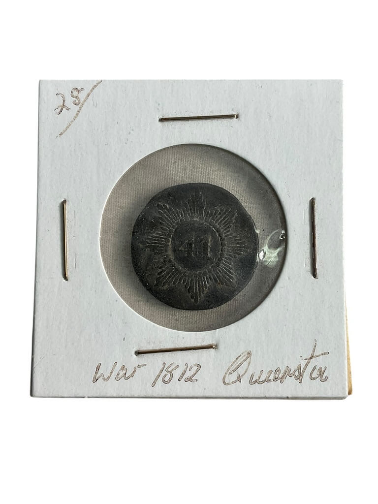 British War of 1812 41st Regiment Button British War of 1812 41st Regiment Button