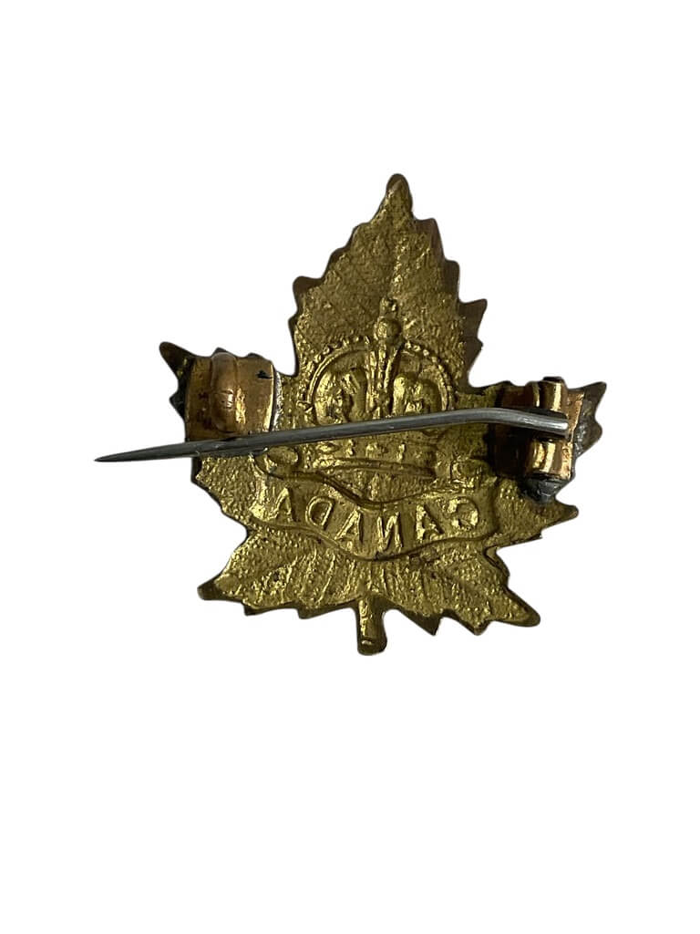 WW1 Canadian CEF General List Collar Insignia Single WW1 Canadian CEF General List Collar Insignia Single