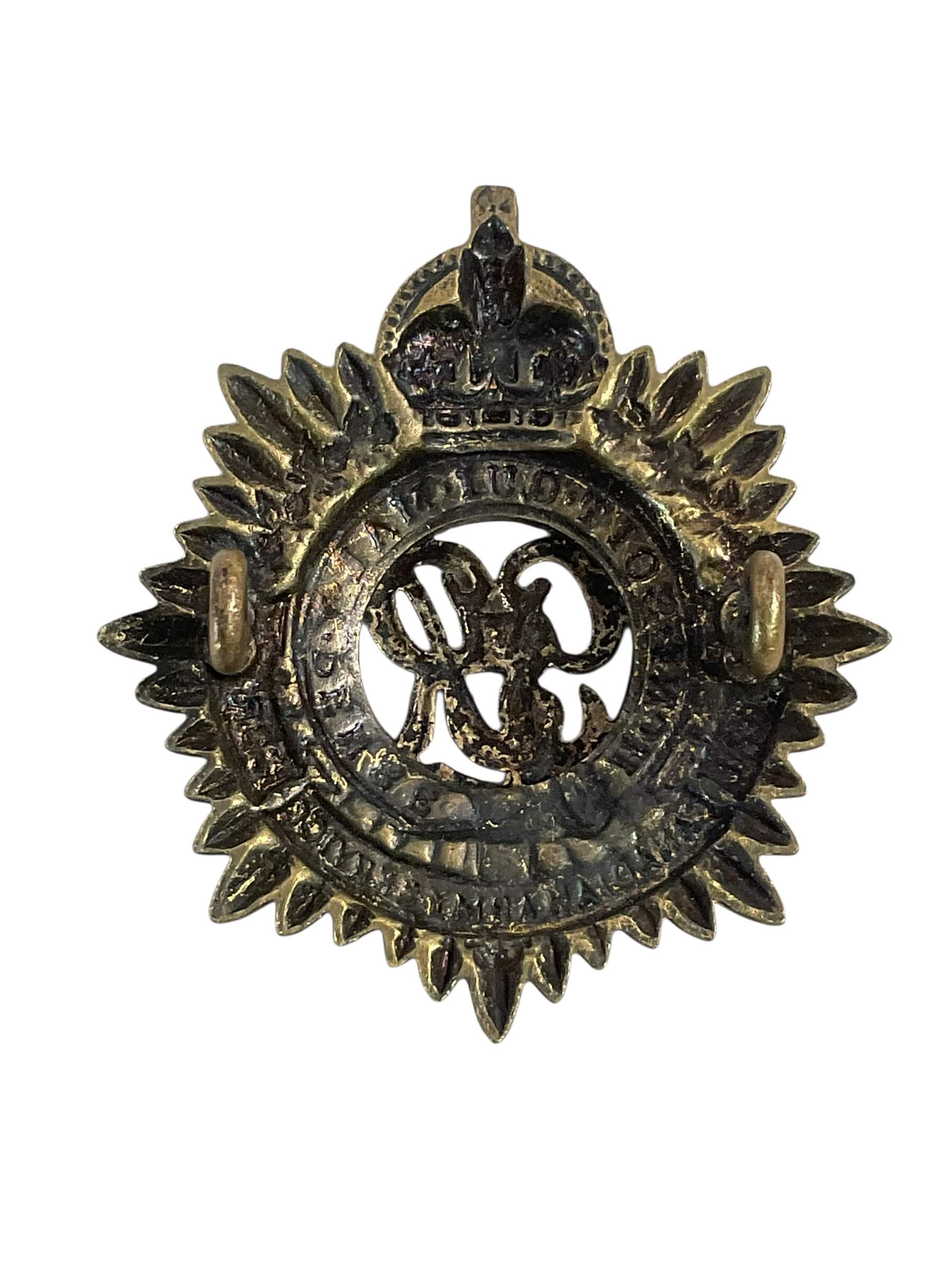 WW2 Royal Canadian Army Service Corps RCASC Officers Cap Badge WW2 Royal Canadian Army Service Corps RCASC Officers Cap Badge