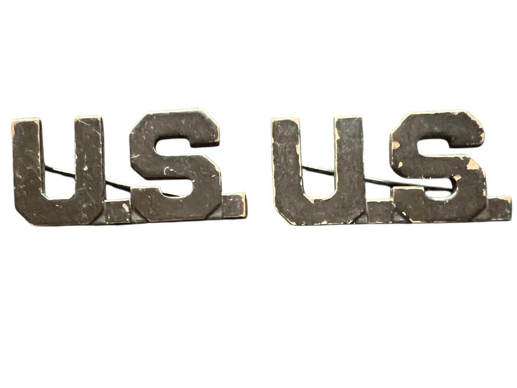 WW1 US AEF Officers Collars Insignia Pair WW1 US AEF Officers Collars Insignia Pair