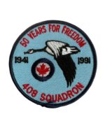 Canadian RCAF 408 Squadron 50th Anniversary Patch Crest Vintage