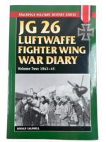WW2 German JG 26 Luftwaffe Fighter Wing War Diary Vol 2 Stackpole Used Softcover Reference Book
