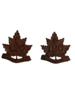 WW1 Canadian CEF 120th Battalion Collars Insignia Pair WW1 Canadian CEF 120th Battalion Collars Insignia Pair