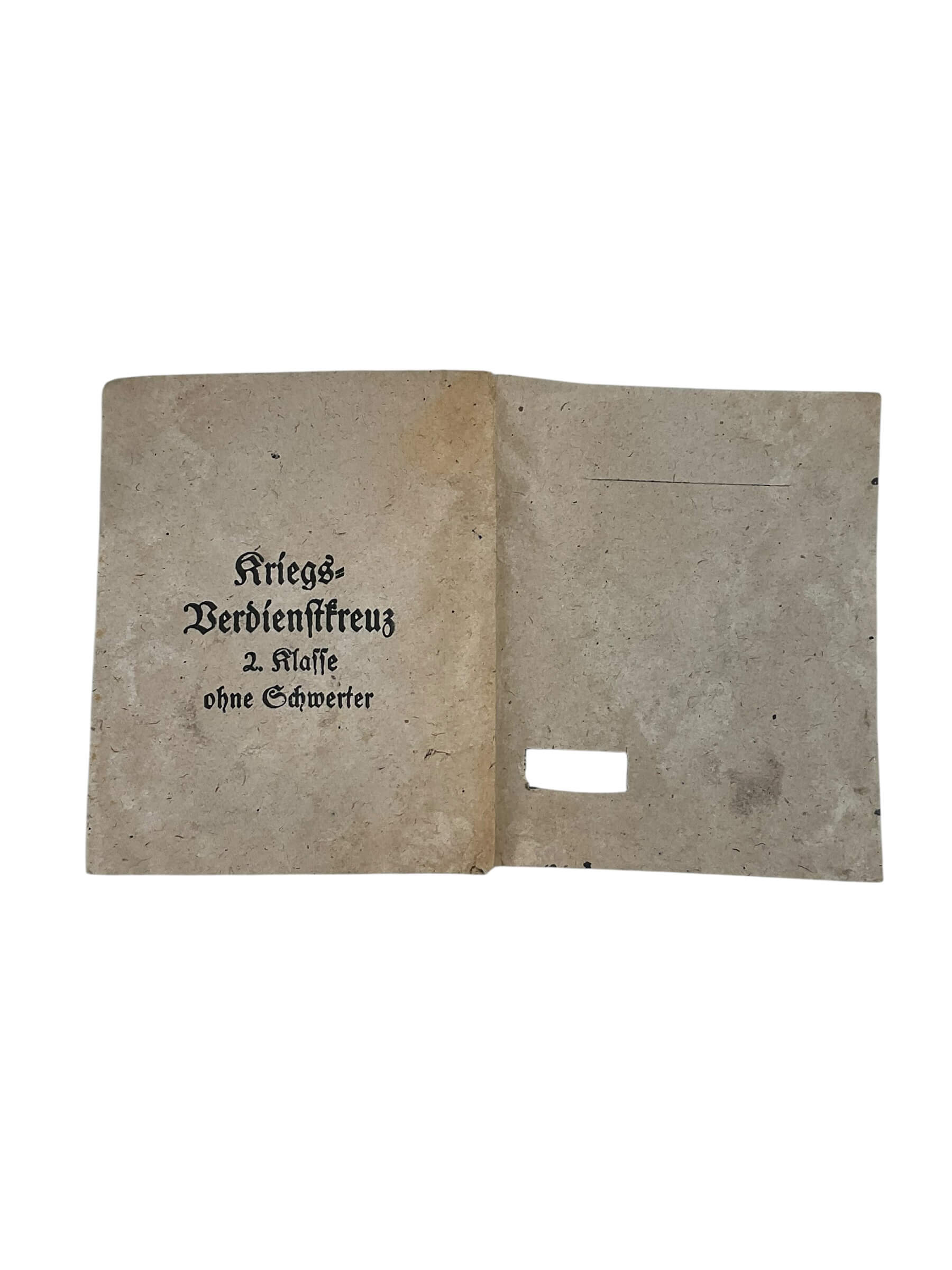 WW2 German War Merit Cross Without Swords In Packet of Issue WW2 German War Merit Cross Without Swords In Packet of Issue