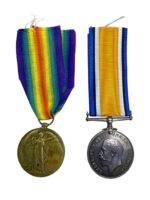 WW1 Canadian CEF Medal Group Pair 669036 V.K. Blewett 38th Battalion