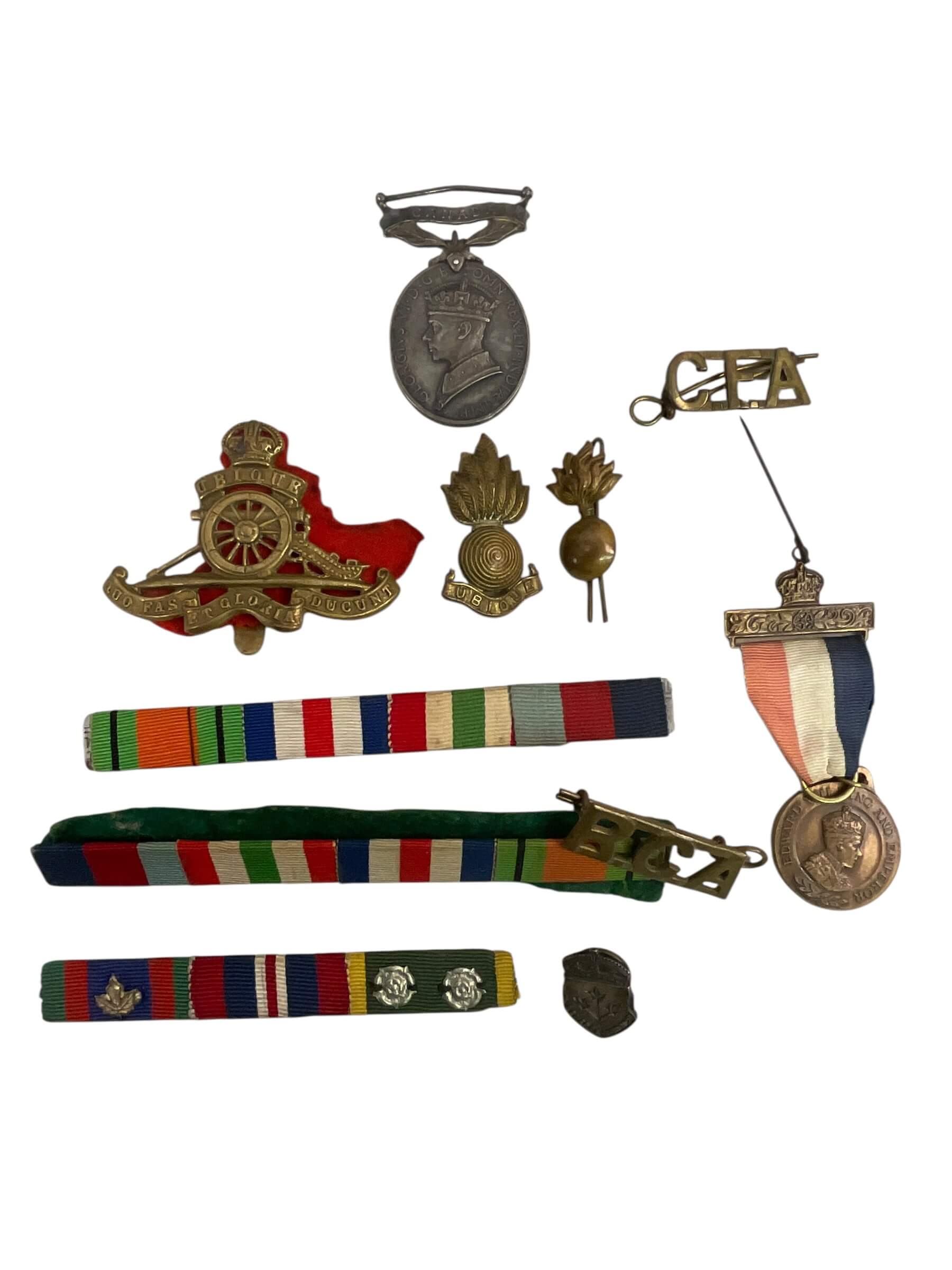 WW2 Canadian RCA Efficiency Medal With Canada Bar Grouping BDR D.P. Munro WW2 Canadian RCA Efficiency Medal With Canada Bar Grouping BDR D.P. Munro