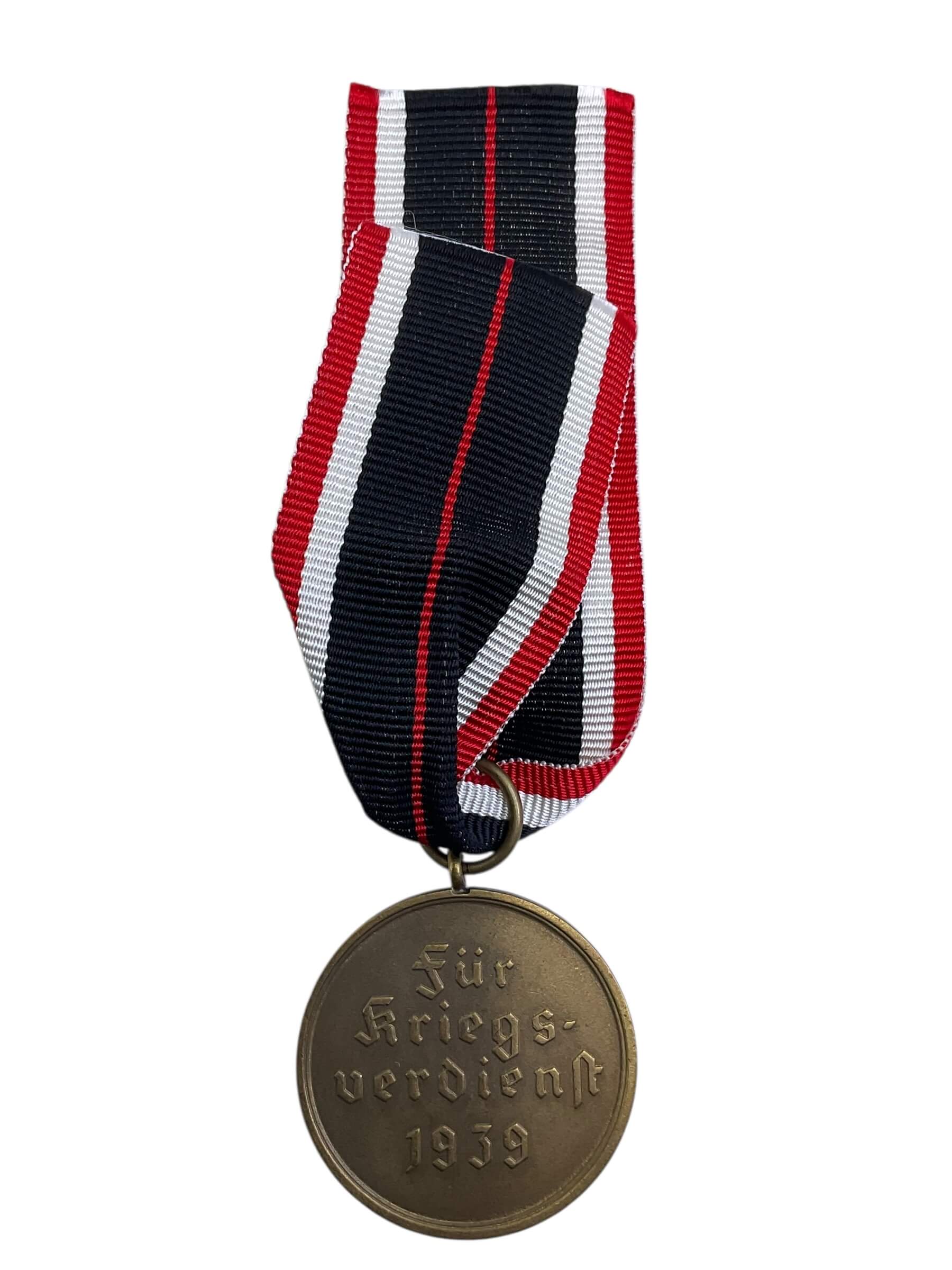 WW2 German War Merit Medal 1939 Without Swords Full Size WW2 German War Merit Medal 1939 Without Swords Full Size