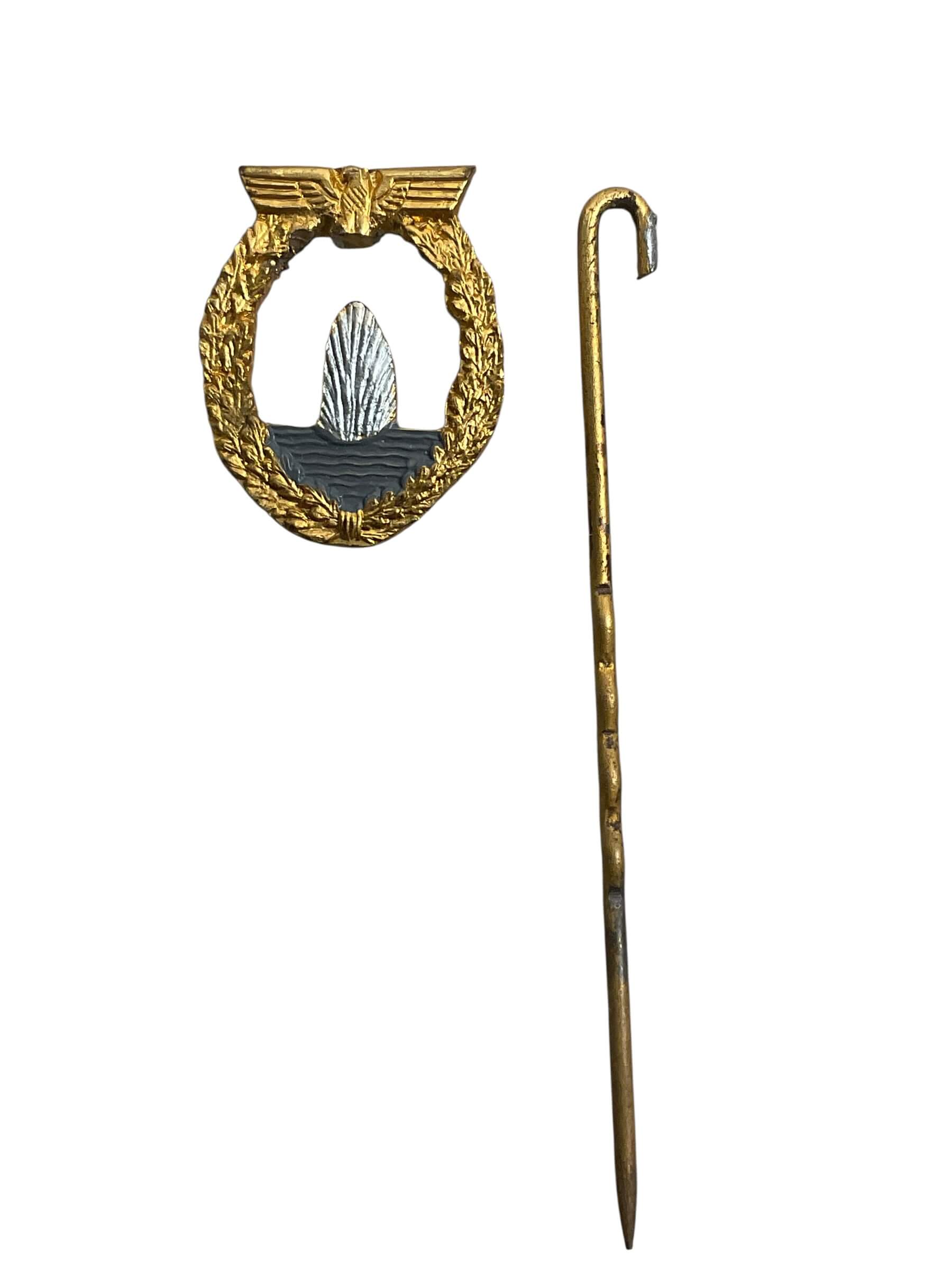 WW2 German Minesweeper Badge Lapel Pin WW2 German Minesweeper Badge Lapel Pin