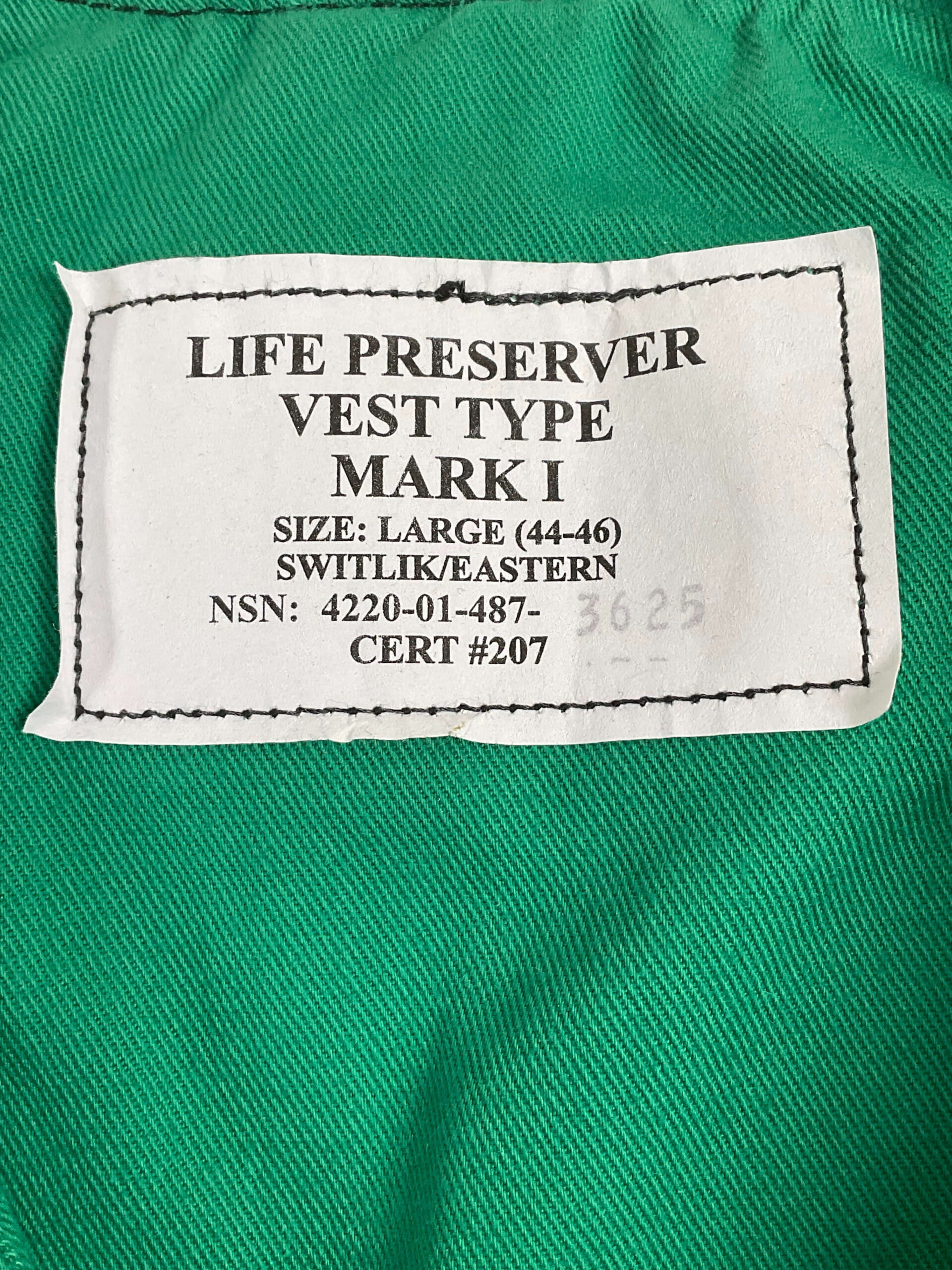 US Navy Aircraft Carrier EOD Maintenance and Catapult Deck Vest US Navy Aircraft Carrier EOD Maintenance and Catapult Deck Vest