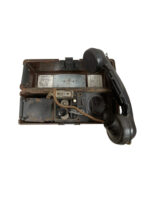 WW2 German Army Field Phone In Bakelite Case