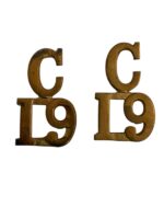 WW1 Canadian CEF 19th Battalion C19 Collars Insignia Pair WW1 Canadian CEF 19th Battalion C19 Collars Insignia Pair